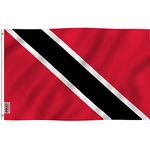 ANLEY Fly Breeze 3x5 Foot Flag of Trinidad and Tobago - Vivid Color and UV Fade Resistant - Canvas Header and Double Stitched - Trinidad & Tobago Flag Polyester with Brass Grommets 3 X 5 Ft