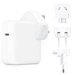 Chargevine® Universal Mac Book Charger - 61W USB C Power Adapter with 6ft USB C to USB C Mac Charger Cable complete with UK, US, AU, and EU Travel Adapter Plugs