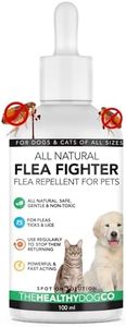 The Healthy Dog Co - Flea Drops, Natural Flea Repellent, Dog Flea Treatment, Natural Flea Treatment for Dogs (Flea Treatment Drops, 100 ml)