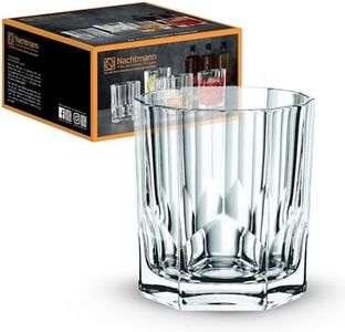 Nachtmann Aspen Whisky Tumbler, Clear – Elegant Crystal Drinkware for Fine Whiskies & Spirits – Machine-Made, Durable & Dishwasher Safe – 320 ml Capacity (Pack of 4)