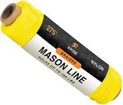 Nylon Twine - 275' Nylon String - Synthetic Thin Twine String - Indoor & Outdoor Use for Crafts, Camping, Garden, Line Level, Marine, Fishing, Trot Line, Decoy, Property Markers, Construction (Yellow)