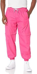 Funny Guy Mugs 80s & 90s Retro Neon Windbreaker Pants, X-Large
