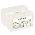 bypurenaturals Hasthkar Soap Base Bar (450G) For Soap Making, Shea Butter Melt & Pour Glycerine Soap Base For Soap Making At Home Pure Organic & Natural, SLS & SLES, Paraben Free Pack of 2