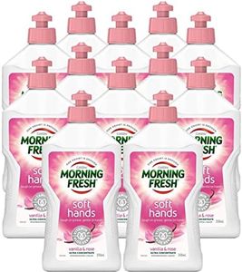 Morning Fresh Vanilla and Rose Soft Hands Dishwashing Liquid 350 ml (Pack of 12)