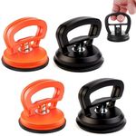 S.F.Pachira 4 Pack Car Dent Puller, Small & Powerful Auto Dent Removal Kit, Suction Cup Dent Puller for Car Body Dent Repair, Glass Screen, Tiles Lifting, and Objects Moving (Black & Orange)