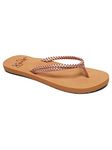 Roxy Women's Costas Sandal Flip Flop, Rose Gold, 7 M US