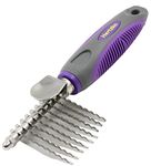 Dematting Comb By Hertzko – Long Blades with Safety Edges – Great for Cutting and Removing Dead, Matted or Knotted Hair