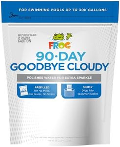 FROG 90-Day Goodbye Cloudy - Dry Formula Prevents Cloudy Water for Pools up to 30,0000 Gallons - Pool Maintenance & Treatment - 3 Pods