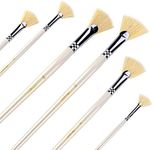 Amagic Fan Brush Set - Hog Bristle 