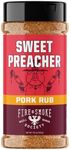 Fire & Smoke Society Sweet Preacher Pork Rub | BBQ Seasoning for Smoking and Grilling Meat | Pulled Pork Ribs Chops, Poultry, Chicken, Beef, Dry BBQ Rubs and Spices | XL 11.9 oz