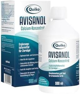 Quiko Avisanol - Calcium Concentrate 500ml - For pet birds, racing pigeons & chickens - Promotes bone & eggshell formation - Supports feather formation & moulting