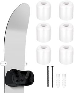 Vertical Snowboard Wall Mount Rack & Hanger - PU Rubber Snowboard Storage System, Premium Snowboarding Accessories for Boards with Bindings, Space-Saving Home & Garage Organization Display Mount