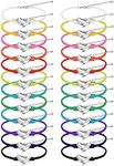 Funtery 24 Pcs Figure Skating Bracelet Ice Skating Gifts for Girls Colorful Rope Adjustable Skate Bracelet Sport Charm Figure Skating Jewelry for Women Men Skater Skate Lover Team Accessories