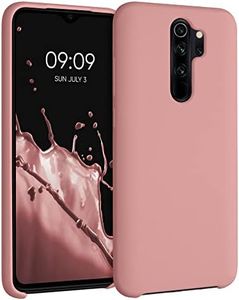 kwmobile Case Compatible with Xiaomi Redmi Note 8 Pro Case - TPU Silicone Phone Cover with Soft Finish - Winter Rose