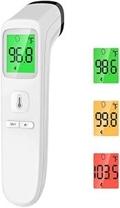 ANMEATE No-Touch Forehead Thermometer for Adults, Infrared Digital Thermometer for Kids, Touchless Baby Thermometer, Accurate Reading with Large Display, Mute Mode, Memory Recall, Fever Alarm