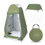 TRATHM Privacy Tent, Pop Up Camping Shower Tent, Privacy Shelter for Shower Toilet Dressing (Forest Green)