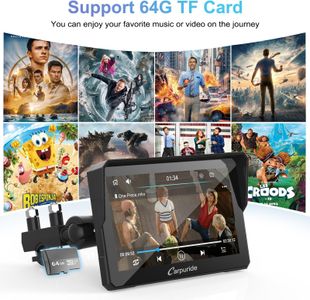 Carpuride W702 Motorcycle GPS CarPlay Screen – 7" Waterproof Touchscreen, Wireless Android Auto, Bluetooth, Navigation