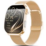 2026 Smart Watch for Women with ECG+HRV/Blood Pressure, 2,2" 3D-Curved-Display Fitness Tracker with Bluetooth Calls, 24/7 Heart Rate/Sleep Monitor/SpO2/Mini-Health Check Health Watch for Android&iOS