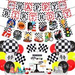 Fangleland Racing Car Party Decorations for Boy