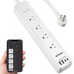 BN LINK Smart Plug Power Strip，Surge Protector with 4 Individually Controlled Smart Outlets, 4 USBs (incl. 20W USB-C), Compatible with Alexa and Google Home