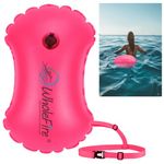 WholeFire 15L Swim Buoy Tow Float for Open Water Swimming, Inflatable Swimming Buoy Swim Float Waterproof with Higher Visibility for Water Sports, Swimmers, Triathletes, Kayakers and Snorkelers