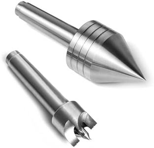 BMWOOD Woodlathe MT2 Centers set, Live Center 1-5/8" Dia and 4 Pronged Drive Center 1" Dia