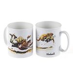 Thelwell 1 x Shooting Mug Robust Pottery Cambridge Style Mug Showing an Iconic Shooting Cartoon by The Great Norman