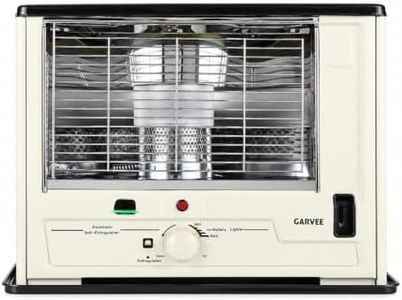 Garvee 9800 BTU Portable Kerosene Heater, No-Electric Heater & Stove, Beige
