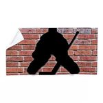 CafePress Hockey Goalie Brick Wall Large Novelty Printed Beach Towel 30"x60"