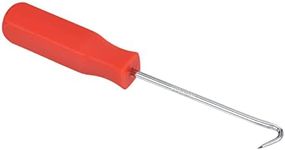 PATIKIL O-Ring 90 Degree Hook 142mm, Oil Seal Gasket Precision Screwdriver Puller Remover Removal Tool, Red