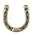 The Rustic Touch Antique Brass Horseshoe Cabinet Knobs Door Pulls Western Horse Decor Pack of 10