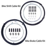 Wolfride Universal Bicycle Bike Shift and Brake Cable Set Bike Cable and Housing Kit for Road Mountain Road Bike Repairing