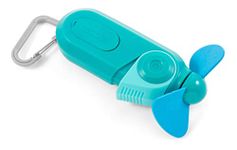 O2COOL FMS0003 Sport Carabiner Misting Fan, Teal