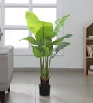 ARICK DECOR 60 inch Artificial Tree Bird of Paradise with 11Trunks,Faux Plant Fake Banana Tree Plant with Pot for Home, Decor, Indoor, Outdoor, Living Room, Office-1Pack