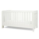 Tutti Bambini Alba Cot Bed Bundle - Cot Bed with Eco-Fibre Mattress Included (140x70) (White) - 0-6 years, 3 modes
