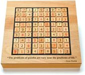 WE Games Custom Engraved Wooden Sudoku Board - Storage Drawers for Wooden Numbered Tiles