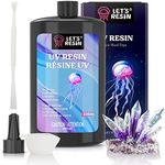 LET'S RESIN 250g UV Resin, Upgraded Clear UV Resin Hard Type for Coating & Casting, Ultraviolet Curing Epoxy Resin for UV Resin Molds, Transparent Solar Sunlight Activated Glue for Jewelry Making