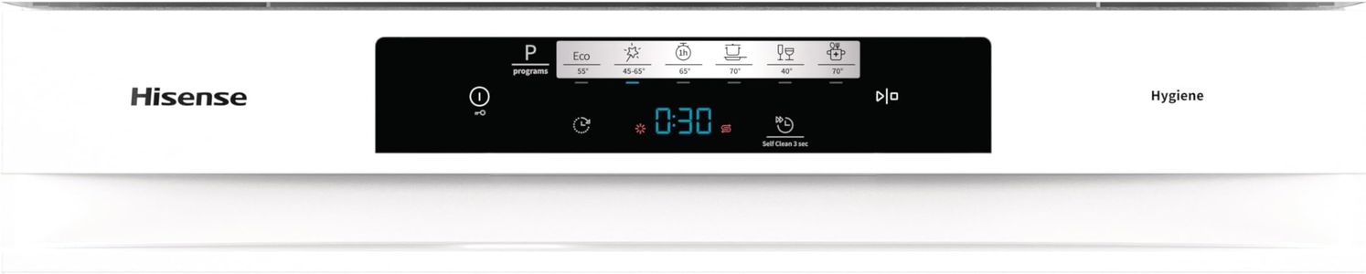 Hisense 16-Place Dishwasher – White, Large Capacity