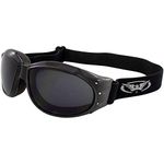 Global Vision Eyewear Eliminator Goggles with Micro-Fiber Pouch, Super Dark Lens