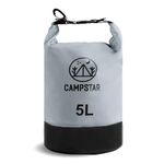 CAMPSTAR Dry Bag, 3L/5L/10L/15L/20L/25L, Waterproof, Roll top, Lightweight Storage Pack, Ideal for Boating, Camping, Paddleboard, Water Sports and More (5L)