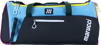 Marucci Pro Utility Duffel Bag V3, Baseball & Fastpitch, Black/Teal/Yellow, 26" W x 13" D x 12" H, Marucci Pro Utility Duffel Bag V3, Baseball & Fastpitch