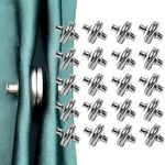 20 Pairs Curtain Magnets Closure,Magnetic Curtain Clips,Strong Magnets Curtains Weights for Prevent Light Leaking Keep Curtain Closed for Home Bedroom Office Curtain Draperies（0.98inch）