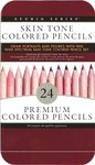 Skin Tone Colored Pencils (24 soft core, high pigment pencils for skin tones and faces)