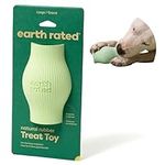 Earth Rated Treat Dispensing Dog and Puppy Toys, Natural Rubber Dog Toys for Boredom and Stimulating, Dishwasher and Freezer Safe, Large