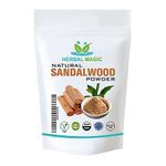 Herbal Magic's Pure And Natural Sandalwood Powder, Chandan Powder, Natural Face Mask,free from Additives & Preservatives - Premium Quality-50g(Pack Of 1)