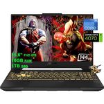 ASUS TUF F15 Gaming Laptop 15.6" FHD 144Hz Intel 14-Core i7-12700H (Beat i9-11950H) 16GB RAM 1TB SSD GeForce RTX 4070 8GB Graphic Backlit Thunderbolt 4 USB-C Win11 Grey + HDMI Cable