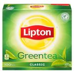 Lipton Green Tea for a refreshing and uplifting sensation 100% Rainforest Alliance Certified 200 g 100 tea bags