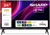 Sharp 24-inch HD Powered by TiVo Smart TV TiVo+ Free Channels Dolby Digital HDR10 HDMI with ARC DVB-T/T2 Tuner 24HE2345K Freely Included (HE Series)