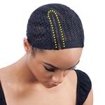 Freetress 5" Lace Part Crochet Wig Cap with Combs Diamond Shape Net (3 Pack)