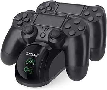 PS4 Controller Charger, YAEYE Fast Charging Docking Station Stand for Sony PS4 / PS4 Slim / PS4 Pro Wireless Controller with LED Indicator (Built-in IC Protection Chip)